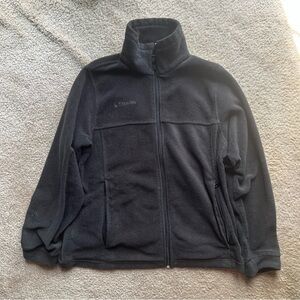 Kids Columbia black fleece jacket ✔️ size youth 14/16